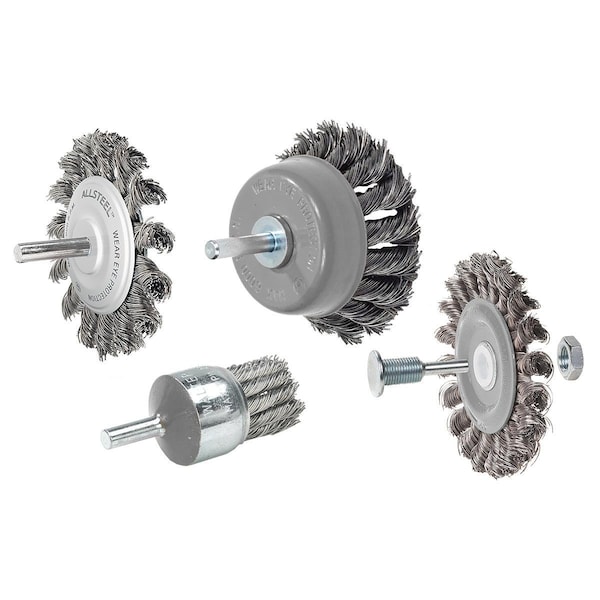 Allsteel 2-3/4 In. Mtd Wheel Brush Stainless Steel